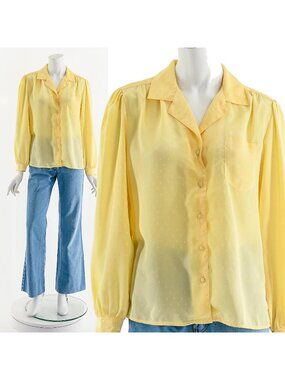 Silky Yellow Blouse